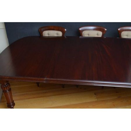 Viktorianischer antiker Mahagoni Esstisch britisch ca 1880