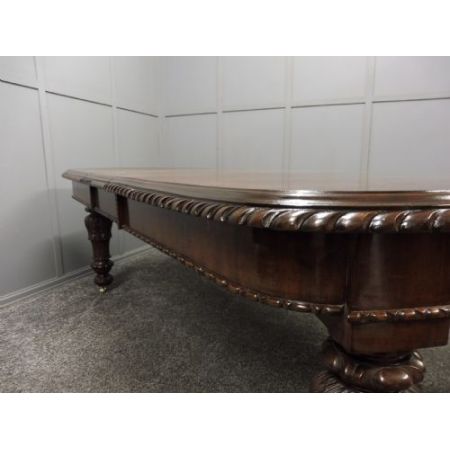 Englischer viktorianischer Mahagoni Esstisch antik ca 1890