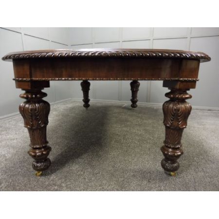 Englischer viktorianischer Mahagoni Esstisch antik ca 1890