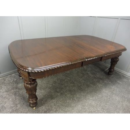 Englischer viktorianischer Mahagoni Esstisch antik ca 1890