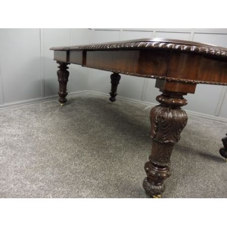 Englischer viktorianischer Mahagoni Esstisch antik ca 1890