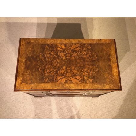 Georgianische antike Nussbaum Kommode britisch ca 1920