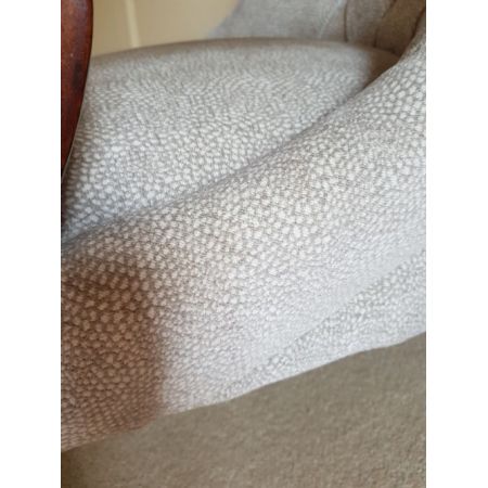 Viktorianischer Mahagoni Sessel Stoffsessel antik britisch ca 1860