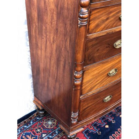 Antike britische Mahagoni Kommode viktorianisch ca 1860