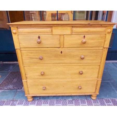 Viktorianische antike Weichholz Kommode Kiefer ca 1860