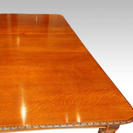 Viktorianischer antiker Esstisch Eiche britisch ca 1875