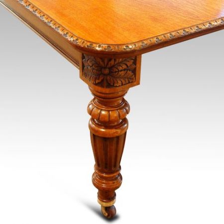 Viktorianischer antiker Esstisch Eiche britisch ca 1875