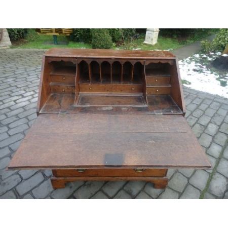 Antiker britischer Eichen Sekretär Massivholz ca 1750