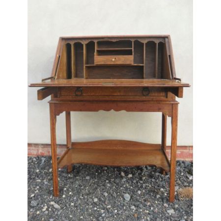 Edwardianische antike Sekretär Eiche britisch ca 1890