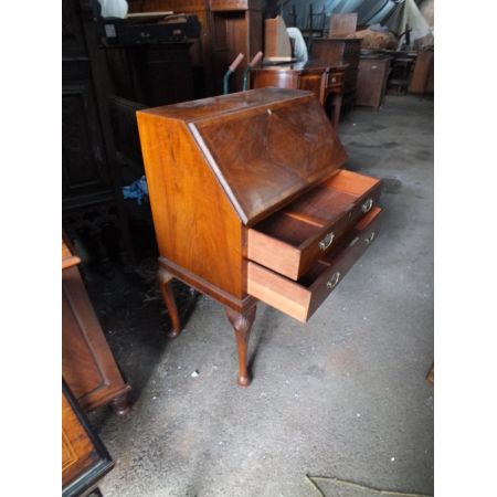 Antiker georgianischer Sekretär Nussbaum britisch ca 1920