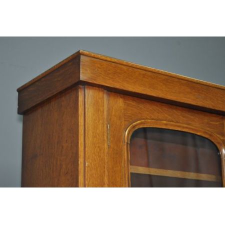 Viktorianischer antiker Eichen Bureau Bookcase britisch ca 1860