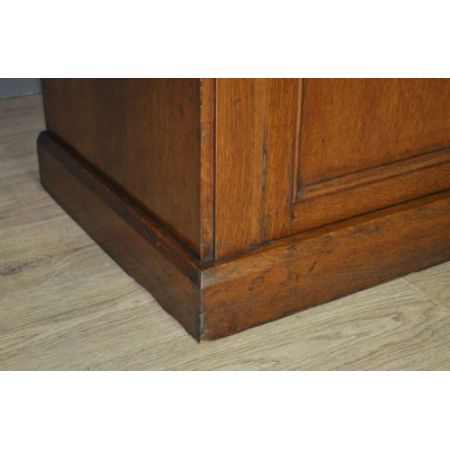 Viktorianischer antiker Eichen Bureau Bookcase britisch ca 1860