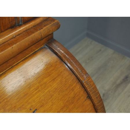 Viktorianischer antiker Eichen Bureau Bookcase britisch ca 1860