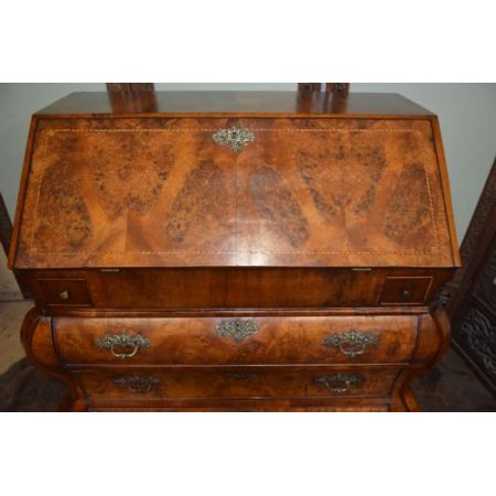 Antiker britischer Nussbaum Sekretär ca 1780