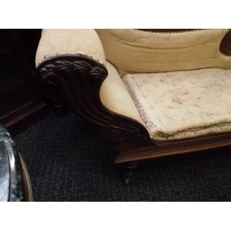 Britische Mahagoni Chaiselongue antik ca 1800