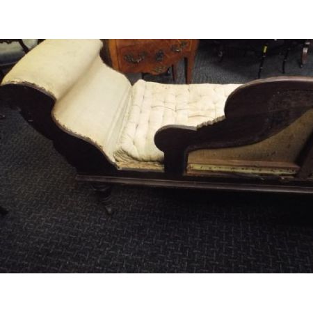 Britische Mahagoni Chaiselongue antik ca 1800