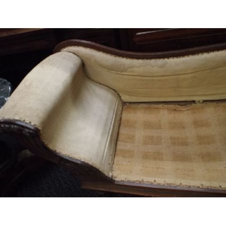 Britische Mahagoni Chaiselongue antik ca 1800