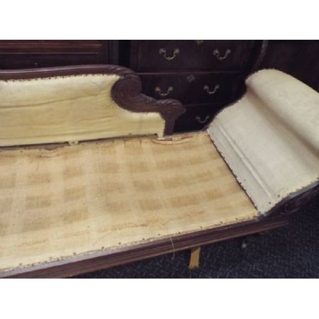 Britische Mahagoni Chaiselongue antik ca 1800