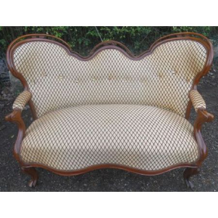 Viktorianisches antikes Mahagoni Sofa britisch ca 1850
