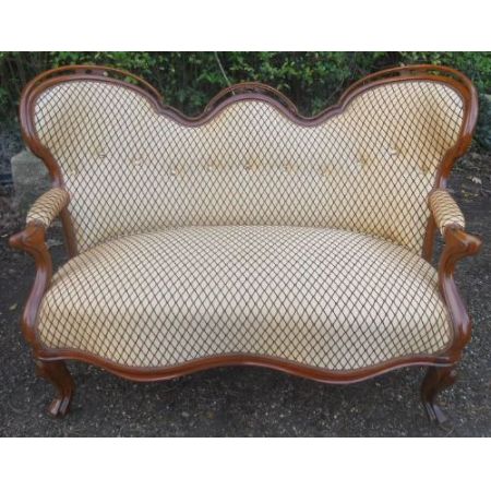 Viktorianisches antikes Mahagoni Sofa britisch ca 1850