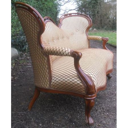 Viktorianisches antikes Mahagoni Sofa britisch ca 1850