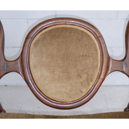 Viktorianisches antikes Palisander Sofa Couch englisch ca 1860