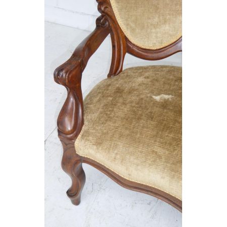 Viktorianisches antikes Palisander Sofa Couch englisch ca 1860