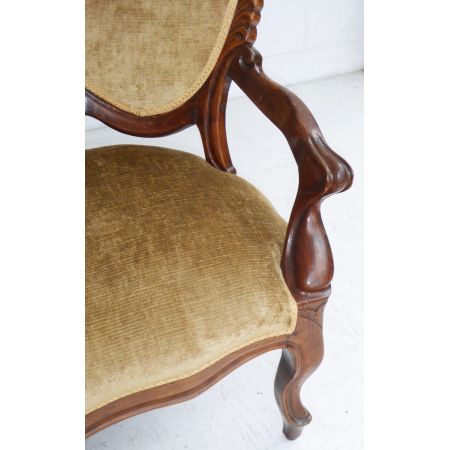 Viktorianisches antikes Palisander Sofa Couch englisch ca 1860