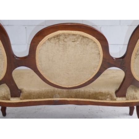 Viktorianisches antikes Palisander Sofa Couch englisch ca 1860