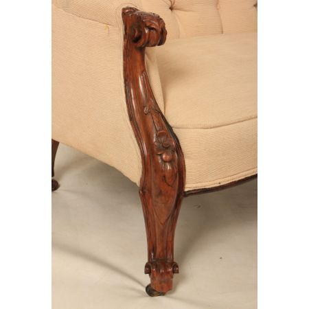 Viktorianisches antikes Mahagoni Sofa britisch Couch ca 1850