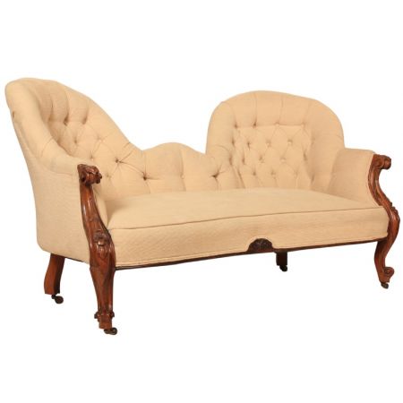 Viktorianisches antikes Mahagoni Sofa britisch Couch ca 1850