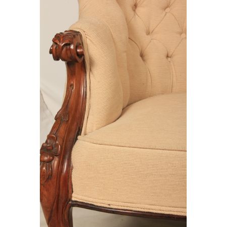 Viktorianisches antikes Mahagoni Sofa britisch Couch ca 1850