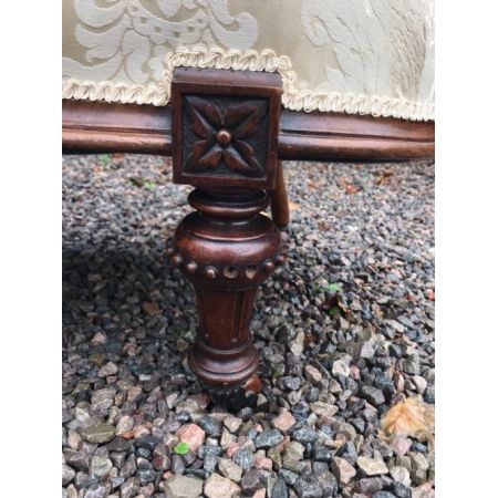 Viktorianisches antikes Sofa Stoffsofa britisch ca 1880