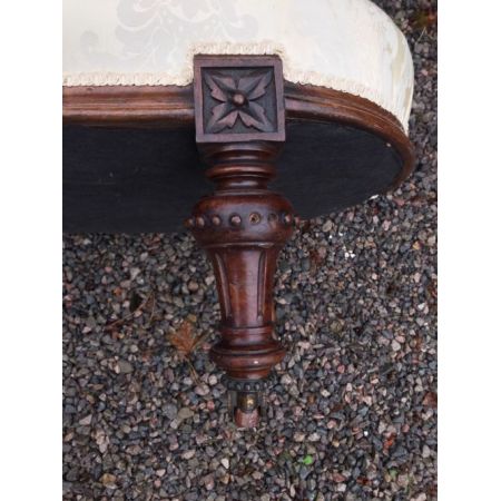 Viktorianisches antikes Sofa Stoffsofa britisch ca 1880
