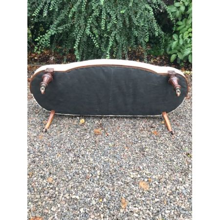 Viktorianisches antikes Sofa Stoffsofa britisch ca 1880