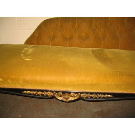 Antike Massivholz Chaiselongue britisch ca 1870