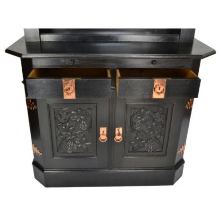 Englisches Arts & Crafts Sideboard Eiche antik ca 1900