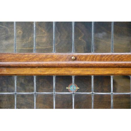 Antiker britischer Globe Wernicke Bücherschrank Eiche ca 1920