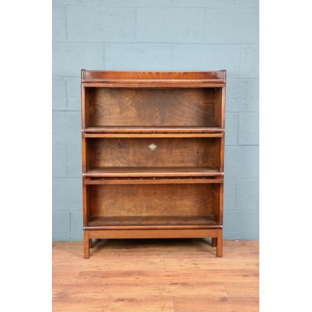 Antiker britischer Globe Wernicke Bücherschrank Eiche ca 1920