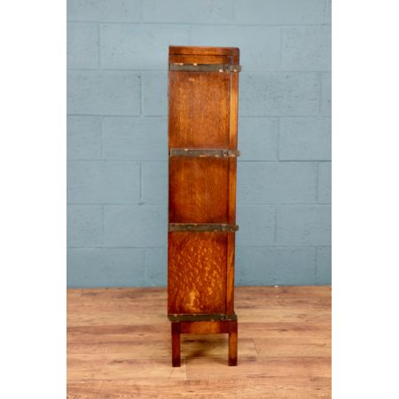 Antiker britischer Globe Wernicke Bücherschrank Eiche ca 1920