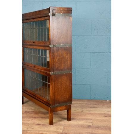 Antiker britischer Globe Wernicke Bücherschrank Eiche ca 1920