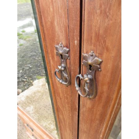 Viktorianischer antiker Mahagoni Kleiderschrank britisch ca 1880