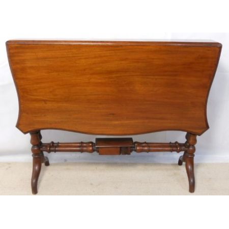 Viktorianischer antiker Dropleaf Sofatisch Mahagoni britisch ca 1840