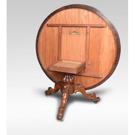 Englischer viktorianischer Palisander Sofatisch Breakfast Table antik ca 1860