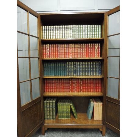 Antiker britischer Eichen Bücherschrank ca 1910