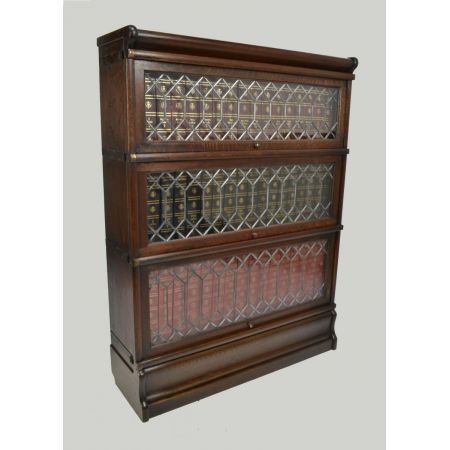 Antiker britischer Eichen Bücherschrank Globe Wernicke ca 1900