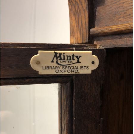 Antiker britischer Eichen Bücherschrank Massivholz ca 1910