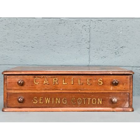 Antikes viktorianisches Nähkästchen Mahagoni Minikommode Kurzwaren ca 1880