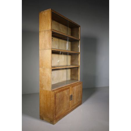 Antiker britischer Eichen Bücherschrank ca 1930