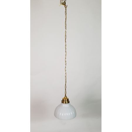 Edwardianische antike Deckenleuchte Messing Deckenlampe britisch ca 1890